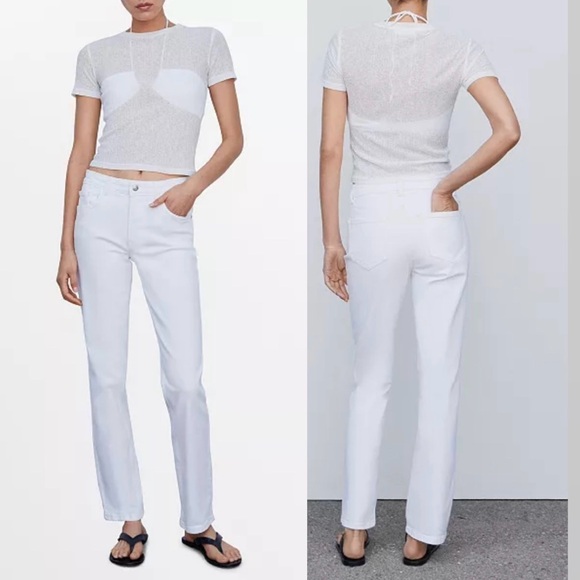 MNG Women’s Mid Waist Jeans | Size 4 |‎ NWT | BB4 - Picture 1 of 14